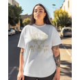 thumbnail image 3 of Women's Graphic T-Shirt White XL Women's Tops Abstract Eagle Rock Music Crew Neck Short Sleeve Shirts for Women, 3 of 3