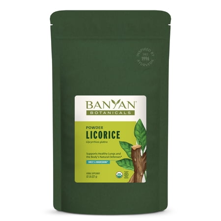 Banyan Botanicals Licorice Powder – Organic Licorice Root Powder (Glycyrrhiza Glabra) – For Supporting Healthy Digestion and Respiratory System Function* – ½ lb. – Non-GMO Sustainably Sourced Vegan