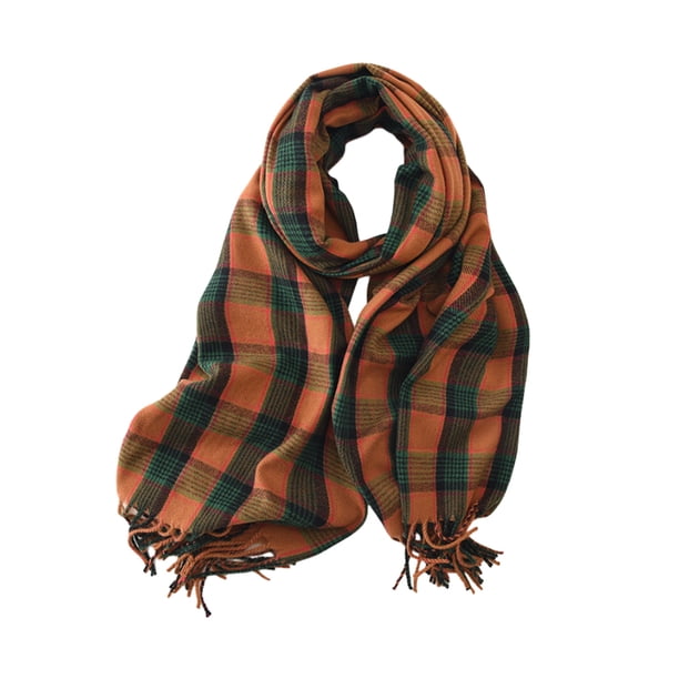 Bufanda para mujer, bufanda de invierno a cuadros, cálida y acogedora, chal de gran tamaño, bufandas de invierno para mujer, bufanda de invierno con tacto de cachemira