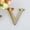 V, variant on 3D Mirror Acrylic Wall Stickers DIY Letter Decals Home Decor Alphabet Word Art Mural Living Room Wall Design