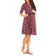 thumbnail image 2 of Lucakuins Mujeres Vestido de Maternidad Casual Cuello en V Dot/Estampado Floral Vestido de Media Manga para Ropa de Embarazo Sesión de Fotos Lucakuins  moda, 2 of 5