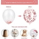 thumbnail image 3 of 25 piezas de globos de decoración para fiestas de cumpleaños (oro rosa), pancartas con globos de feliz cumpleaños en oro rosa, cortinas con borlas, mantel de aluminio, forma de corazón, 3 of 5