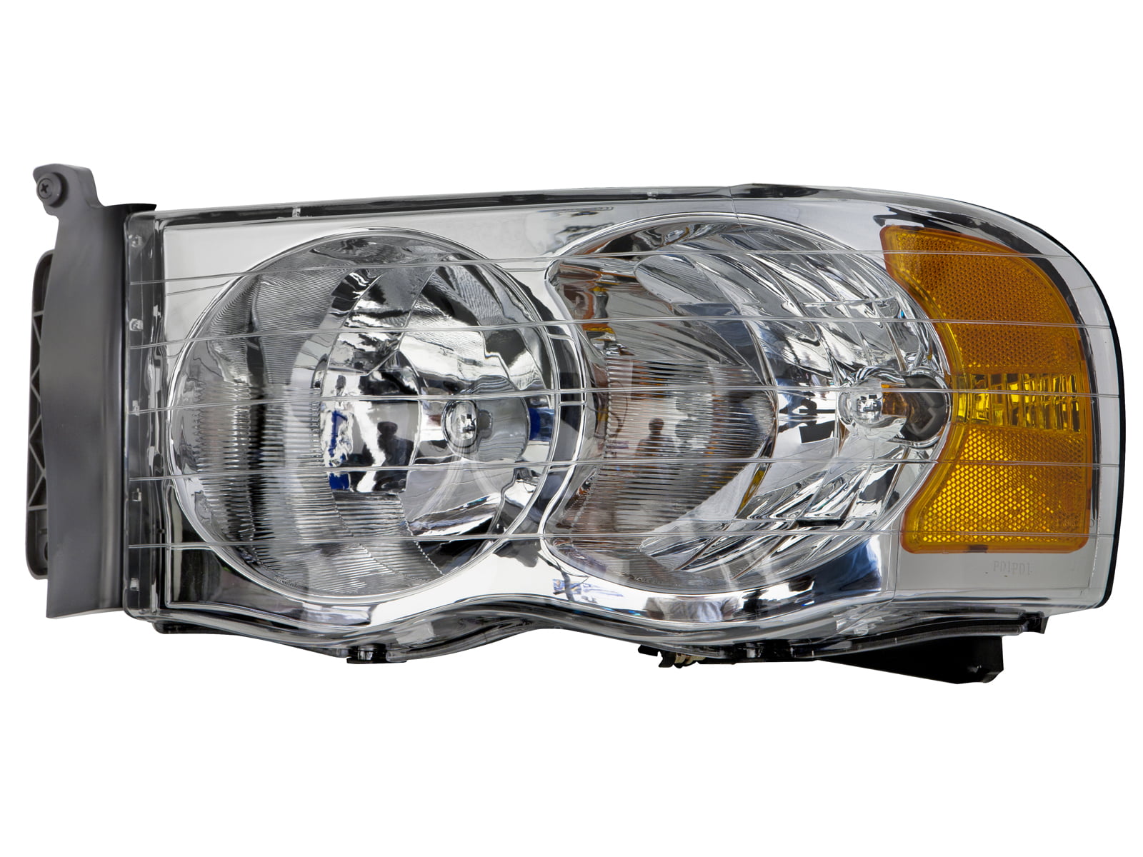 1Pc Driver/Left Side OE Style Chrome Housing Headlight Lamp for Ram Truck 1500 2500 09-18 