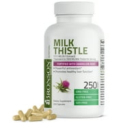 Bronson Milk Thistle 1000mg (Silymarin Marianum) with Dandelion Root High Potency Liver Health Support, 250 Capsules