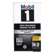 Mobil 1 Advanced Full Synthetic Motor Oil 5W-20, 12 Quart
