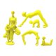 thumbnail image 2 of 5 Piezas Figura Resina Estatua Postura Escultura Decorativa Ornamentación Creativa adecuada para regalo decoración de hogar oficina jardín, 2 of 9