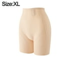 thumbnail image 2 of Pantalones cortos ajustados sin costuras de cintura alta para mujer con esquinas planas y leggings para adelgazar los muslos (color de piel), 2 of 5