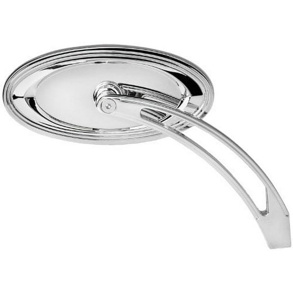 Arlen Ness 13-044 Chrome Alternative Alt Oval Stepped Mirror