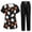 Black-C#1076BB, variant on Halloween Scrub Set Women Ghost Jack-O Bat Print Nurse Uniform Jogger Suit Stretch Top & Pants Nurse Uniform