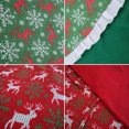 thumbnail image 5 of Falda para árbol de Navidad, falda para árbol de Navidad de 110cm con ciervo copo de nieve para decoraciones para fiestas navideñas, 5 of 5