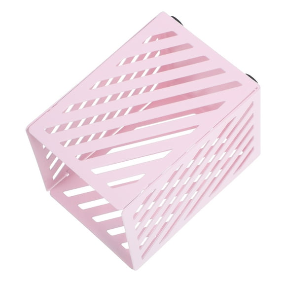 FRCOLOR Pink Metal Desk Organizer for Pens and Accessories Design for Storage Use