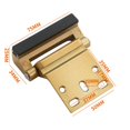 thumbnail image 2 of Door Latch Zinc Alloy Door Latch With Screws Punch Holes Lock, 2 of 8