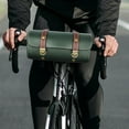 thumbnail image 3 of Motorcycle Fork Bag with Strap Motorcycle Roll Bag Handlebar Bag for Motorcycle , Green, 3 of 9