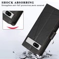 thumbnail image 6 of Nalacover Case for Google Pixel 7A - Card Holder PU Leather Wallet Cover with Magnetic Clasp Stand Hand Strap, Soft TPU Inner Shockproof Anti-Scratches Case for Google Pixel 7A, Black, 6 of 10