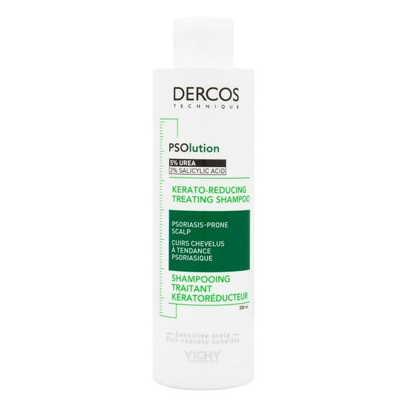 Dercos Psolution Shampoo de Tratamiento Kera Reconstructor para Piel Cabelluda Sensible, 200ml