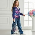 thumbnail image 5 of Chaqlin Galaxy Funny Axolotl Girls Long Sleeve Hooded Pullover Lightweight with Pockets Trendy Comfy Top for Teens Fall Size 6-9, 5 of 7