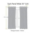 thumbnail image 3 of K68 HUNTER Blackout Window Curtains 84" inches Long Panels Top Grommets Light Blocking for Bedroom ,Sliding Door Home Décor, 3 of 7
