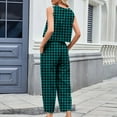 thumbnail image 4 of zfwon Co Ord Sets for Women UK 2 Piece Outfits Checkered Lounge Wear Sets Sleeveless Tank and High Waisted Cropped Trousers Casual Tracksuit Comfy Cotton Plaid Pyjamas Outfit Streetwear, 4 of 6
