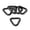 Black, variant on 5pcs/set for Triangle Carabiner Aluminum Alloy Keychain Clip Hook Buckle Screw Lock for Rock Climbing High-altitude