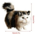 thumbnail image 2 of Mini Gift Ornament Kitten Doll Toy Model Plush Cat STYLE-5, 2 of 8