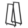 thumbnail image 1 of QinaQin Patas industriales para mesa, juego de 2 en acero al carbono con protectores de goma, ideales para mesa de comedor, escritorio, banco o mesa de centro, 1 of 8