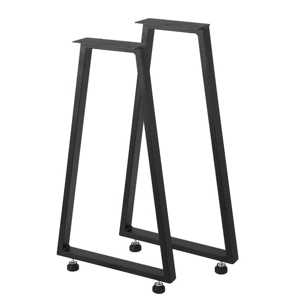 Yeshouse patas de mesa industriales de acero al carbono, robustas y con protectores de goma, fáciles de instalar, ideales para mesas de comedor, centro, escritorios o bancos, juego de 2
