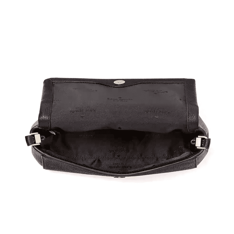 Kate Spade Leila Mini Zip Black Pebble Leather Crossbody Bag Kate Spade Leila Mini Zip Black Pebble Leather Crossbody Bag