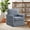Blue, variant on Ebello 30" Swivel Accent Chair, Wide Bohemian Cotton Blend Vertical Arm Accent Chairs for Adults, Blue