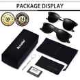 thumbnail image 5 of Gafas de sol Joopin Polarized UV400 con protección UV400, color negro, paquete de 2, 5 of 5