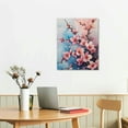 thumbnail image 2 of ERAPDAUR  Japanese Wall Art Cherry Blossom - Pink Flowers Canvas Wall Art - Elegant Flower Wall Prints Aesthetic - For Bedroom Decor Living Room Decor  16x20 in, 2 of 5