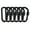 black, variant on Carabiner Clips Spring Snap Hook Clips Buckle Locking Carabiners Chain Quick Links for Outdoor Hiking Traveling, 6 Pack