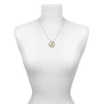thumbnail image 3 of Delight Jewelry Goldtone Paw Prints Infinity Silvertone Grandmother Ring Charm Necklace, 18", 3 of 4