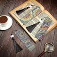 thumbnail image 4 of 3 Pieces Diamond Painting Bookmark Diamond Tassel Beaded Painting Bookmark Diy Beaded Bookmarks Leather Tassel Bookmark For Valentine's Day Graduation, 4 of 5