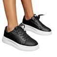 thumbnail image 3 of Heiheiup Thick Soled Height Increasing Sneakers Glossy And Versatile Couples’ Fashionable Shoes Comfortable Flat Shoes, 3 of 8