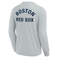 thumbnail image 3 of Unisex Fanatics Gray Boston Red Sox Elements Super Soft Long Sleeve T-Shirt, 3 of 3