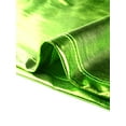 thumbnail image 5 of INSPIRE CHIC Women's Metallic Textured Short Sleeve Shiny Party Tops XS Mustard Green, 5 of 6