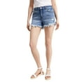 thumbnail image 3 of INC International Concepts Womens Frayed High Rise Shorts Tie Dye Medium Indigo 6, 3 of 10