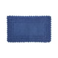 thumbnail image 3 of Better Trends 21" x 34" Bathroom Rug – 100% Cotton, Extra Soft Tufted Reversible Bath Mat, Water-Absorbent, Machine Washable (Blue) Lilly Crochet Collection, 3 of 7