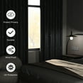thumbnail image 4 of XUEYU 100% Blackout Curtains for Bedroom, Light Blocking Thermal Insulated Curtains with Noise Reduction, 52x96 Inch Room Darkening Window Drapes, Set of 2 Panels, Print Gray, 4 of 7