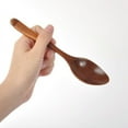 thumbnail image 2 of Japanese Wooden Spoon Long Handle Ramen Spoon Baby Eating Spoon Drinking Porridge Spoon Household Wood Tableware Round Spoon, 2 of 7