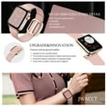 thumbnail image 3 of Modern Buckle Genuine Leather Strap for Apple Watch Band 44mm 40m 42mm 38mm Correa Leather Bracelet iwatch Series 5 4 3 6 SE Strap- 1 silver case, 3 of 9