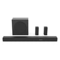 thumbnail image 1 of Hisense HS5100 Barra de sonido de 5.1 canales con subwoofer inalámbrico, 540 W, Dolby Digital Plus, Bluetooth 5.3, EzPlay, Roku TV Ready, DTS: X, HDMI/AUX/ARC/Óptico/USB (HS5100, modelo 2024), 1 of 5