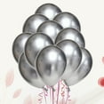 thumbnail image 2 of Shisuyan Balloon Silver 50Pcs 10 Inches, 2 of 8