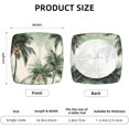 thumbnail image 2 of 4PCS Stretch Seat Covers Set, Tropical Palm Trees Chair Covers for Dining Room, Square Chair Seat Slipcovers with Ties, Removable Washable Chair Protector Seat Cover for Kitchen Office, 2 of 6