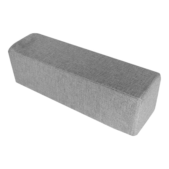 Fzaqwen Armrest Pad Supportive Pillow Rectangular Cotton Linen Cushion for Elbow Comfort Dark Gray