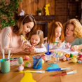thumbnail image 3 of Kids Paint Brushes, 8 Large Washable, Easy Clean And Grip Round, 3 of 5