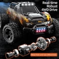 thumbnail image 7 of 1:18 Scale Fast RC Cars for Adults & Kids, Max 20 MPH, 4WD Off-Road RC Trucks, All Terrain Remote Control Car for Snow, Sand, Beach & Rocky Surfaces, Black, 7 of 7