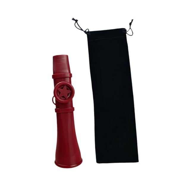 Kazoo para niños adultos decoraciones de fiesta regalo educativo con bolsa de almacenamiento fácil de rojo