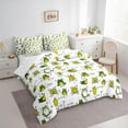 thumbnail image 3 of Homewish Cute Cartoon Frog 7-Piece Twin Bedding Sets,Rustic Animal Bedding Comforter Set,Green White Sheet Sets For Boys Kids,Ultra Soft Home Decor Reversible, 3 of 8