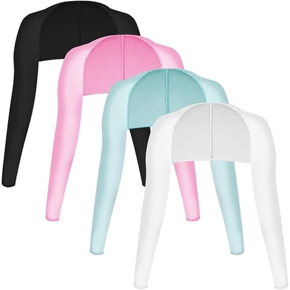 4 Pieces Cooling Shawl Golf Cooling Shawl Arm Sleeve Sun Protection Golf Shrug for Women Men Outdoor Sports